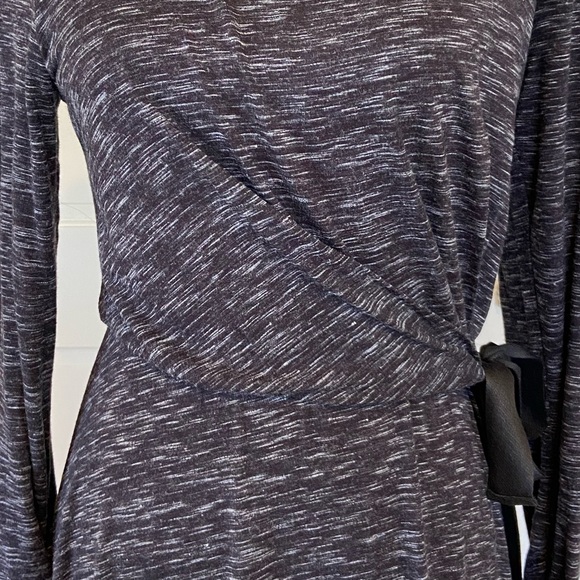 Anthropologie Black Faux Wrap “Talia” Dress - Picture 3 of 12